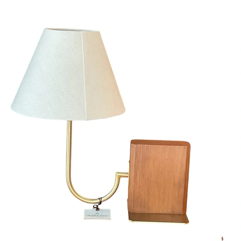 Wood Mid Tone Bookshelf Lamp - Hearth & Hand™ with Magnolia